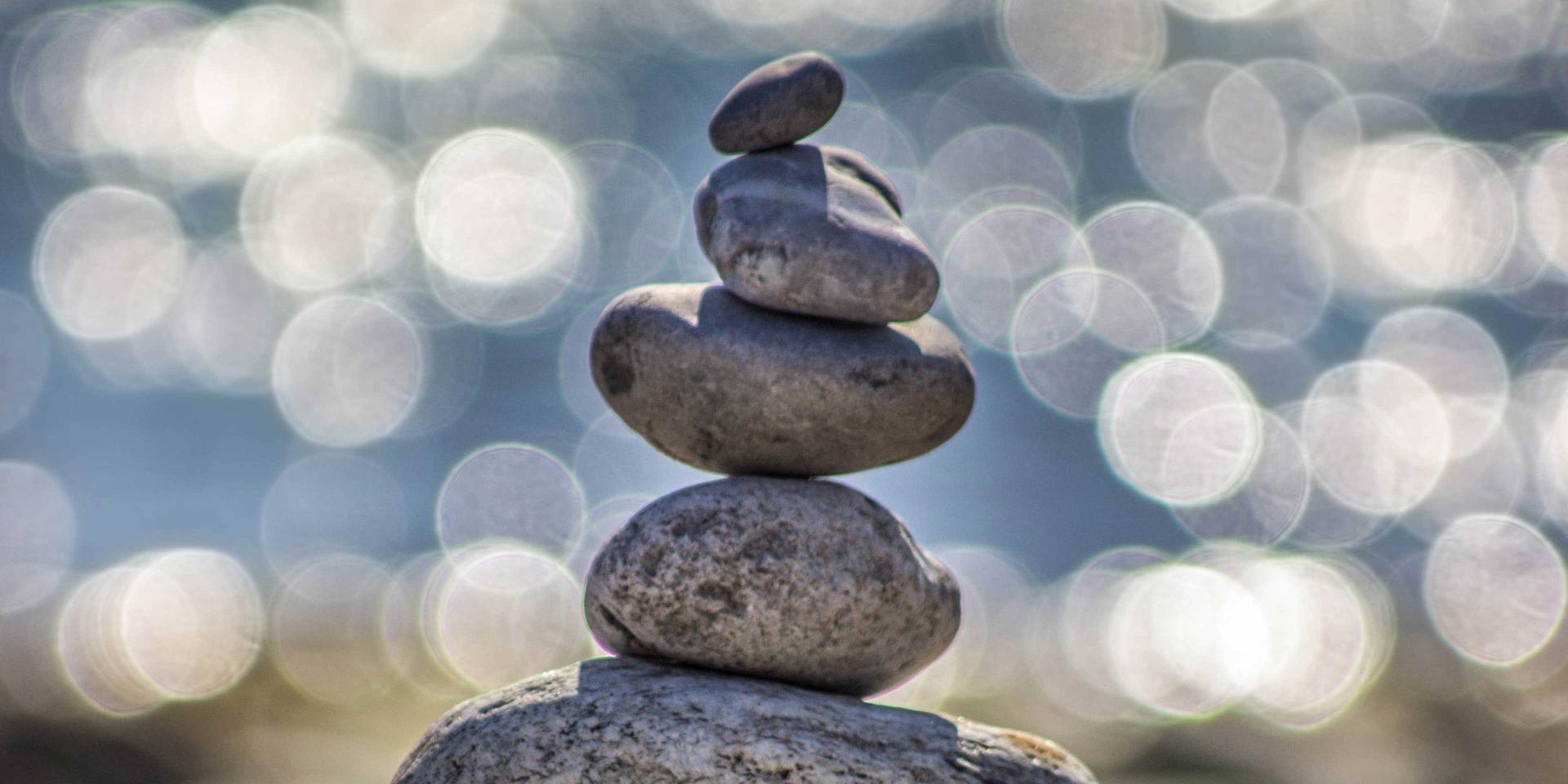 Stack of balanced pebbles