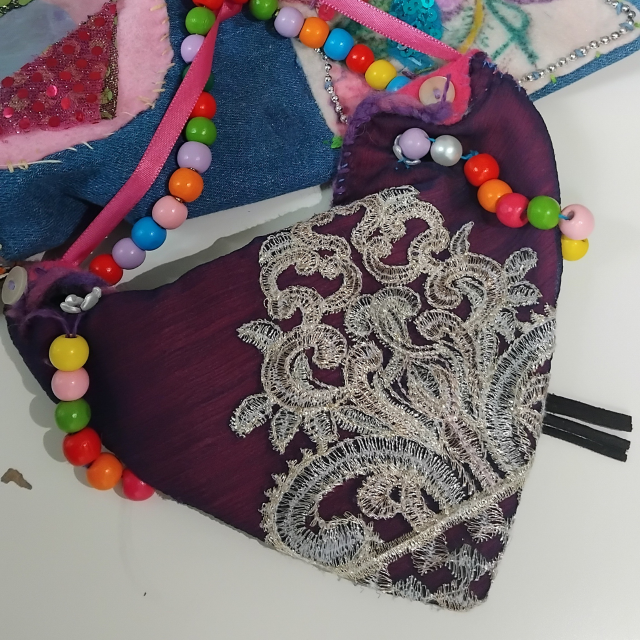 A patch on the denim jacket